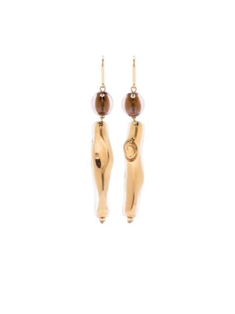 sculpted drop earrings