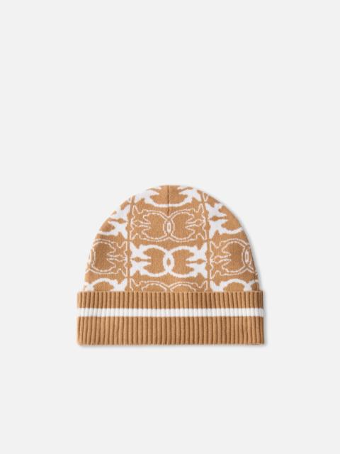 BEANIE WITH JACQUARD LOGO DETAIL