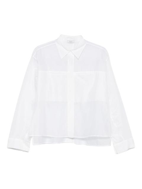 layered cotton shirt