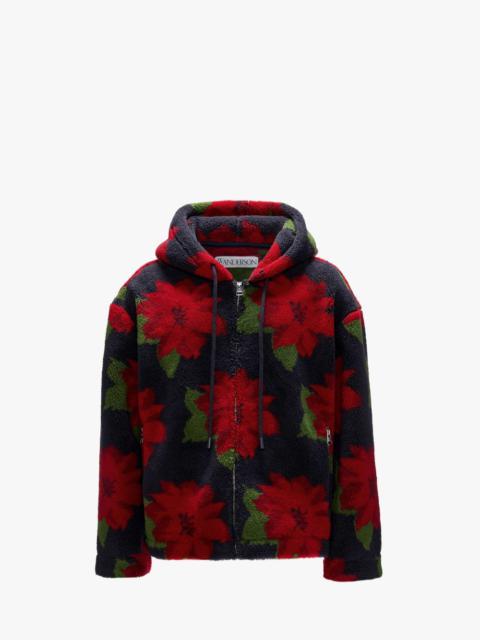 FLEECE HOODED JACKET