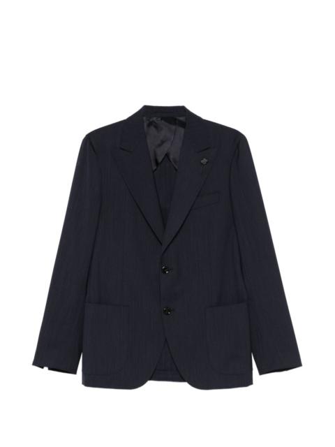 button pin virgin-wool jacket