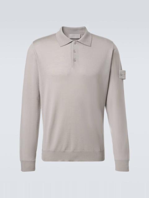 Compass virgin wool polo shirt