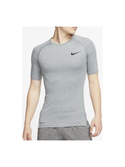 Nike Pro Training Tight Short Sleeve Gray Light gray BV5632-085