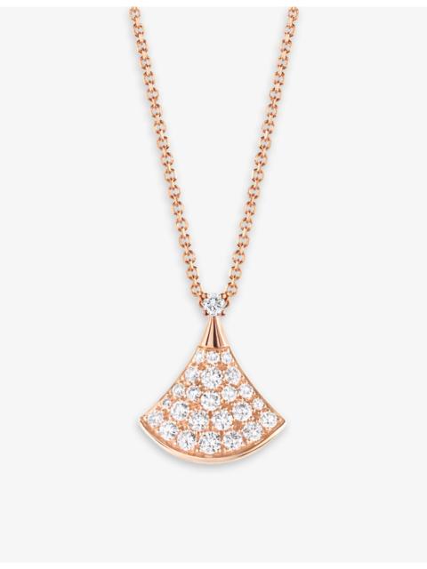 Divas’Dream 18ct rose-gold and 0.47ct brilliant-cut diamond necklace