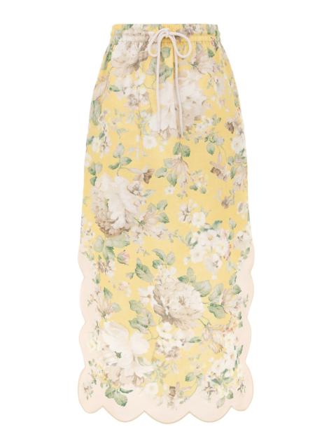 ACACIA SCALLOP MIDI SKIRT