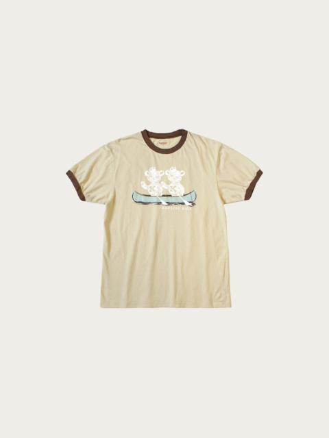 20/- Jersey RINGER T ("K" BEAR) - Beige