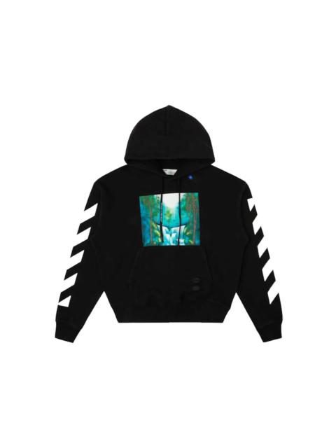 OFF-WHITE Diag Waterfall Hoodie Black/Multicolor