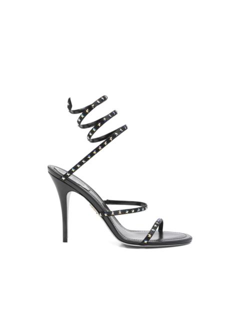 Cleo star-studded ankle-wrap sandals