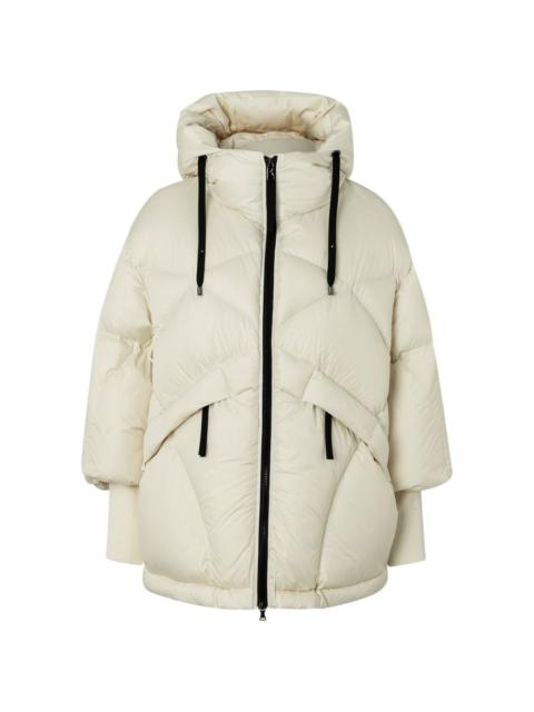 hooded quilted jacket
