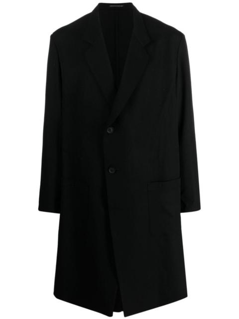 notched-lapels single-breasted coat
