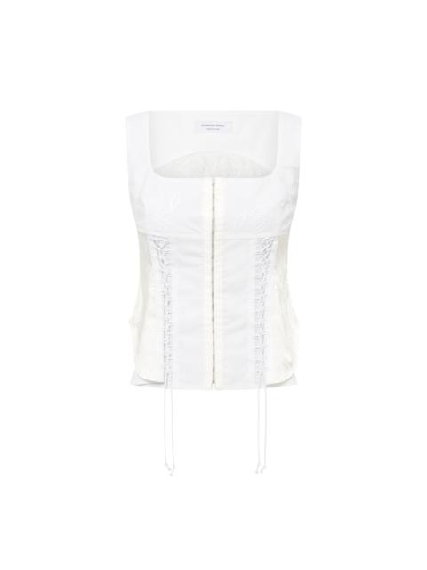 Upcycled Household Linen Corset Top