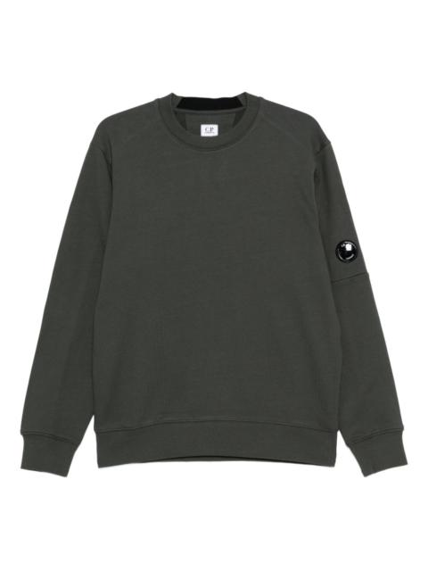 lens-detail crew-neck sweatshirt