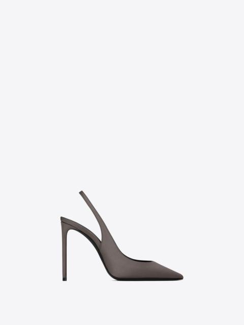 zoe slingback pumps in silk satin