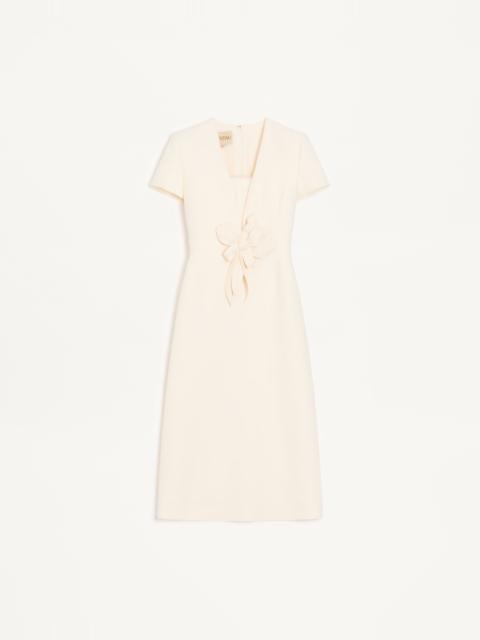 EMBROIDERED CREPE COUTURE DRESS