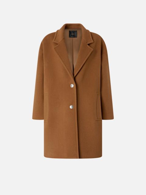 SINGLE-BREASTED WOOL-BLEND CLOTH COAT