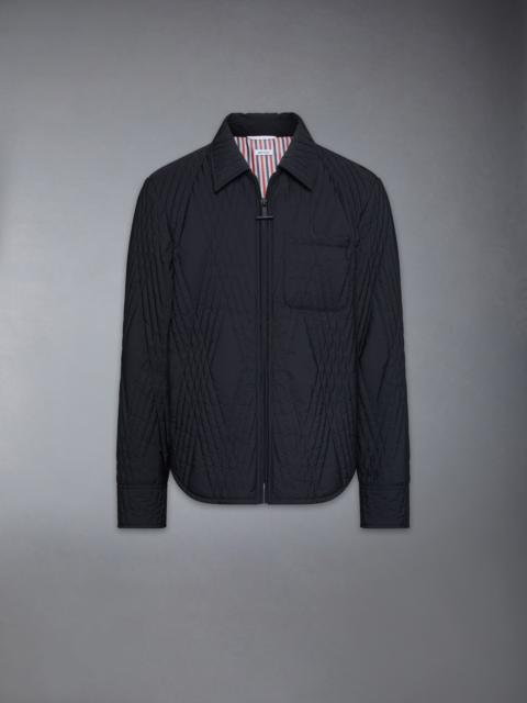 POLY TWILL ECO FILLED QUILTED OVERSIZE SHIRT