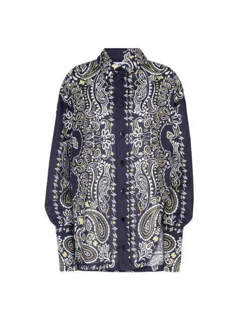 BLACK, WHITE AND BANANA SHIRT