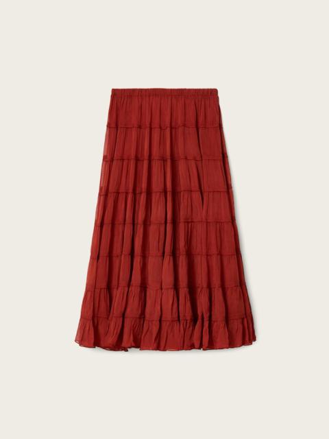EVA TIERED MIDI SKIRT