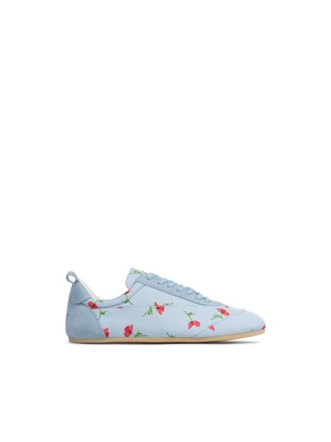 floral-print lace-up sneakers
