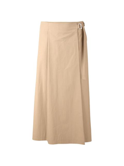 wrap-around midi skirt