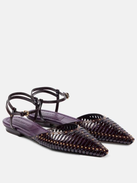 Violette patent leather flats