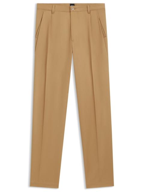 RELAXED-FIT CROPPED PANTS IN STRETCH-COTTON TWILL