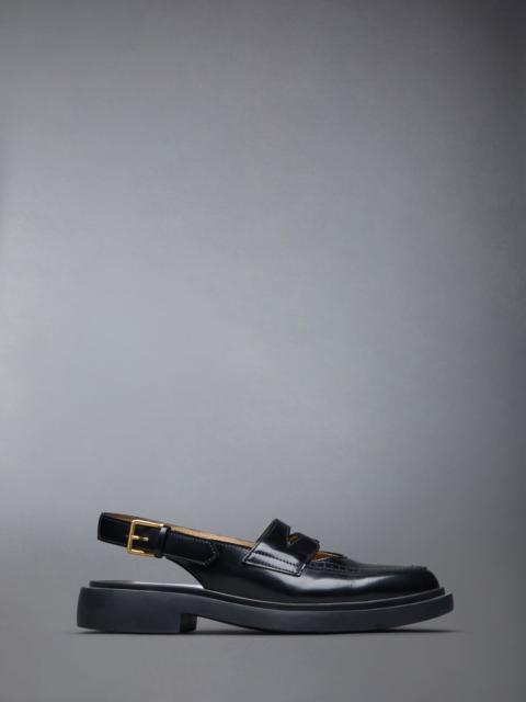 Spazzolato Slingback Penny Loafer
