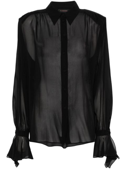 chiffon silk shirt