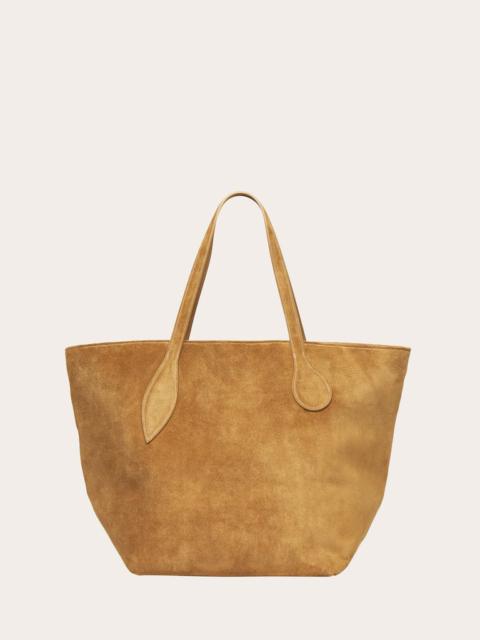 SPROUT TOTE BEIGE SUEDE