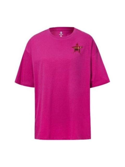 (WMNS) Converse Casual T-Shirt 'Purple' 10020518-A03