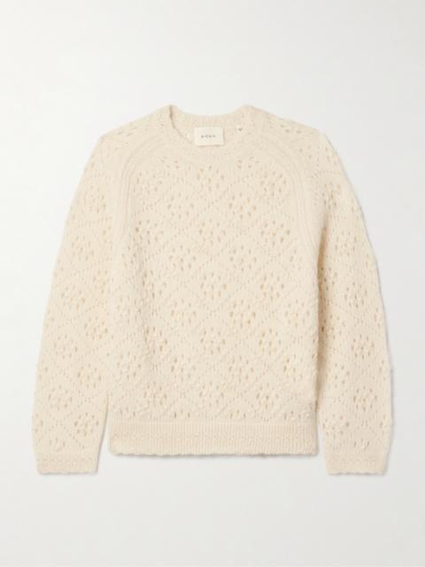 Emiliana Pointelle-knit Alpaca-blend Sweater