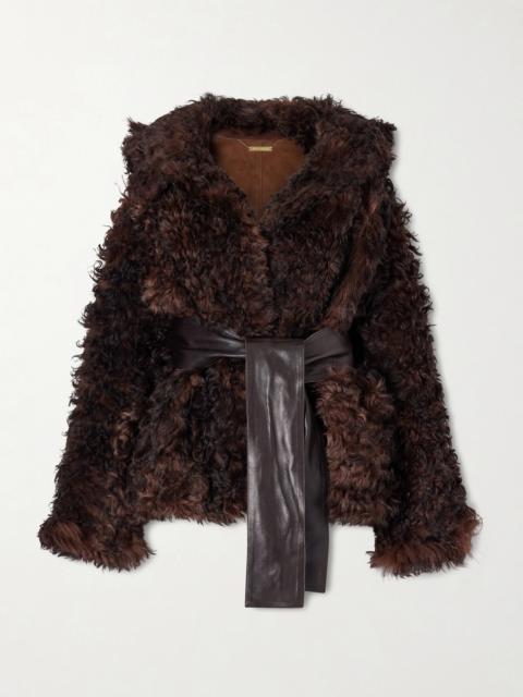 Noa Belted Shearling Coat