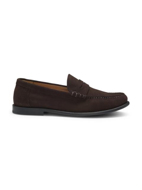 PENNY-TRIM MOCCASINS IN SUEDE