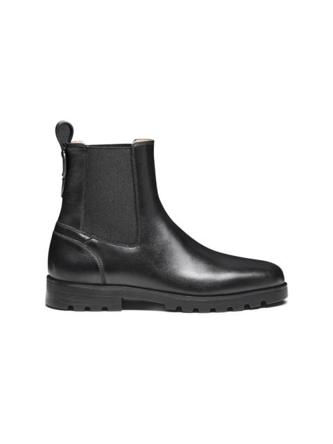 Women’s black leather Chelsea boot