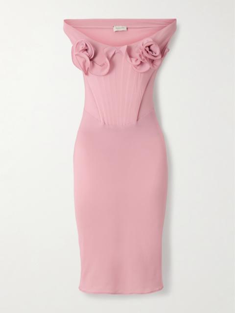 Stretch-silk Midi Dress