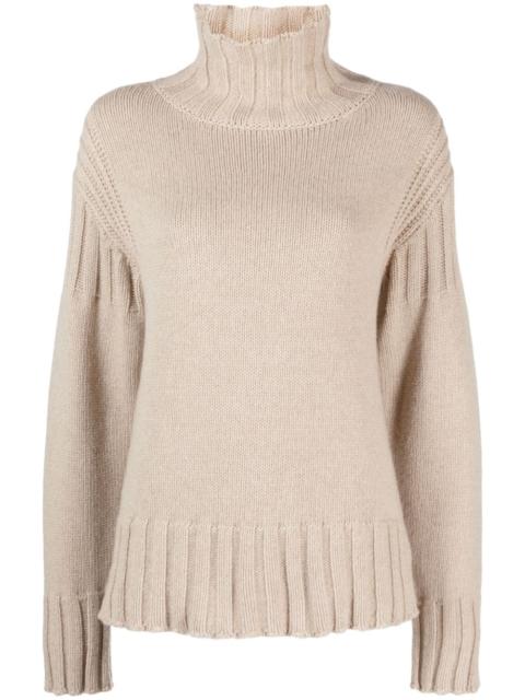 roll-neck cashmere jumper