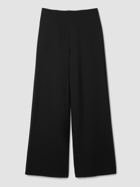 Washable Flex Ponte High Waisted Wide-Leg Pant