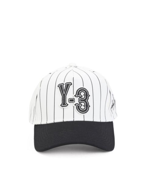 striped logo cap