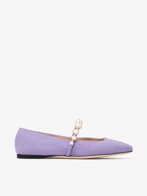 Ade Flat
Suede Tanzanite Pearl Flats