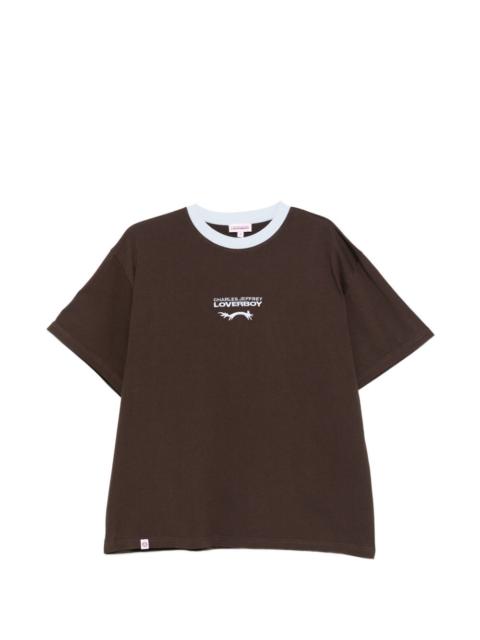 logo-embroidered T-shirt