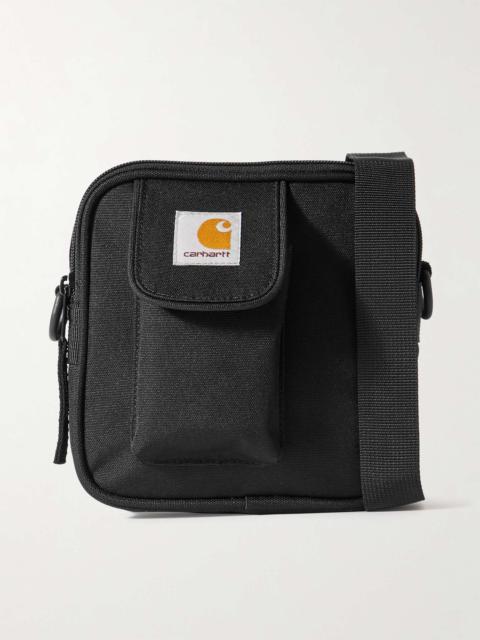 Essentials Small Logo-Appliquéd Recycled-Canvas Messenger Bag