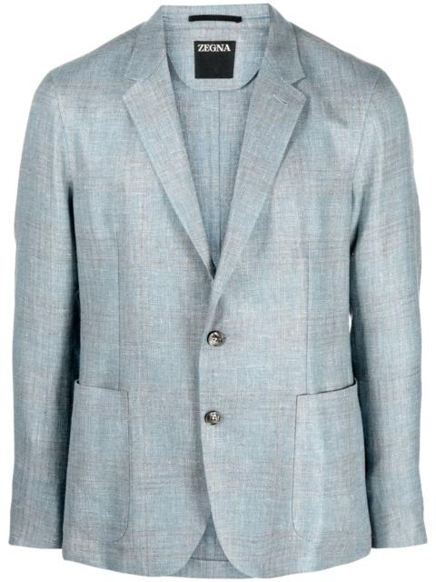 single-breasted blazer