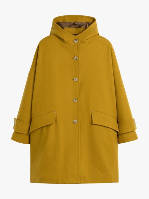 HUMBIE HOOD LEMON WOOL OVERCOAT