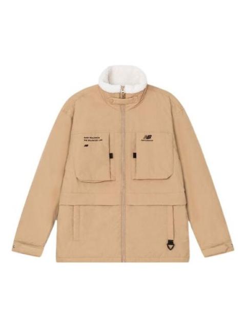 New Balance Logo Warm Jacket 'Khaki White' 5QC44293-BEI
