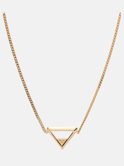Logo chain necklace