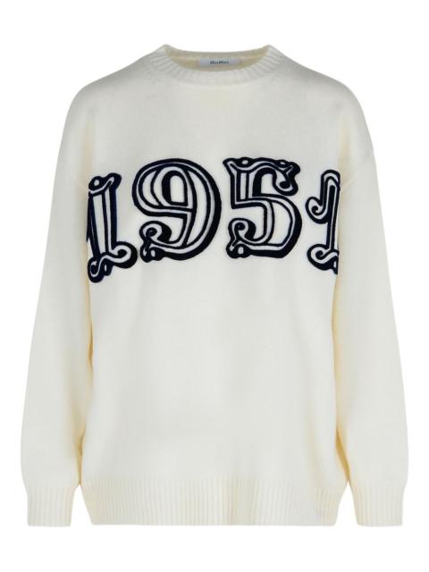 logo-embellishment crew-neck sweater