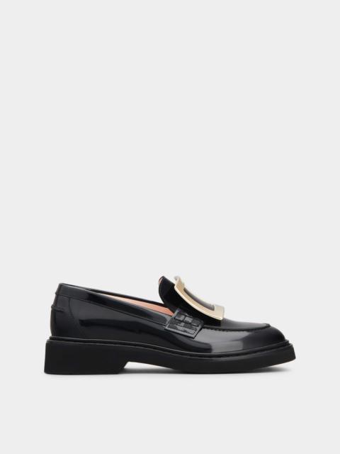 Viv' Rangers Metal Buckle Loafers in Leather
