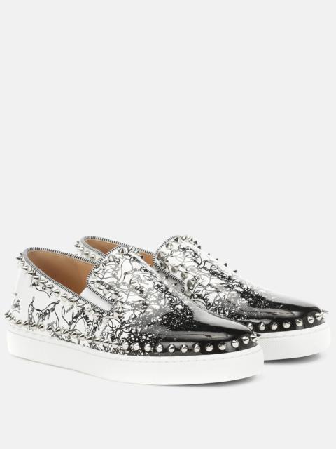 Exclusive to Mytheresa – Pik Boat Woman leather sneakers