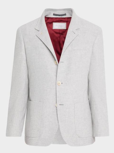 Men's Cashmere Blazer-Style Coat