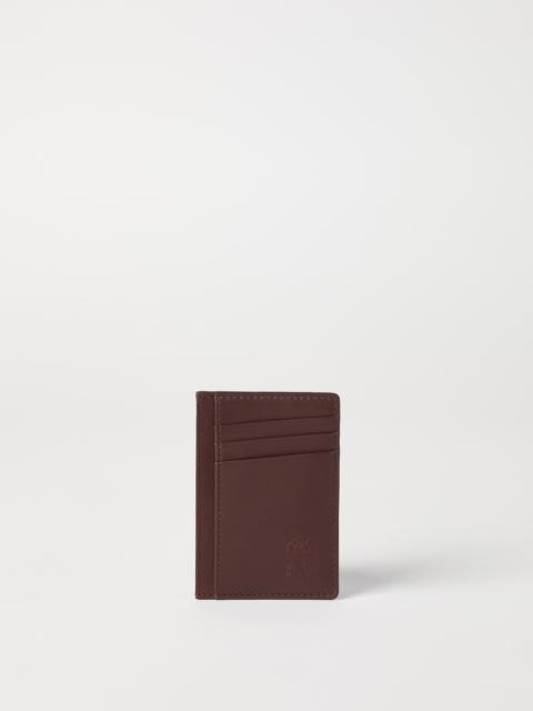 Smooth calfskin card holder